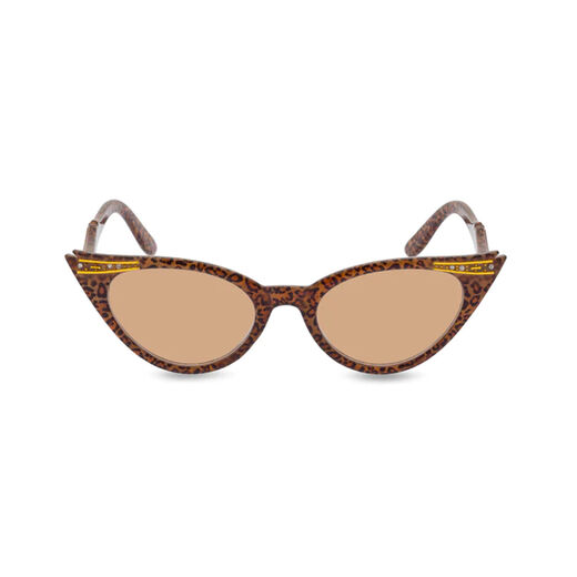 Leopard cat-eye sunglasses